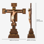 BC Catholic Florentine Standing Crucifix-Inspirational decor