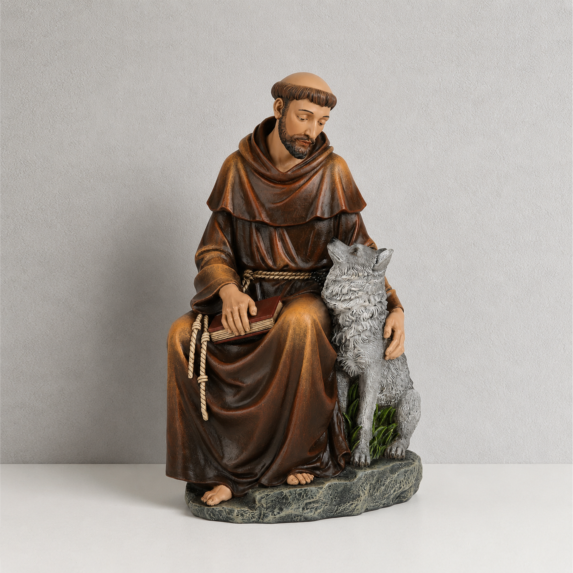 BC Catholic Saint Francis Statue-Inspirational Garden Figure