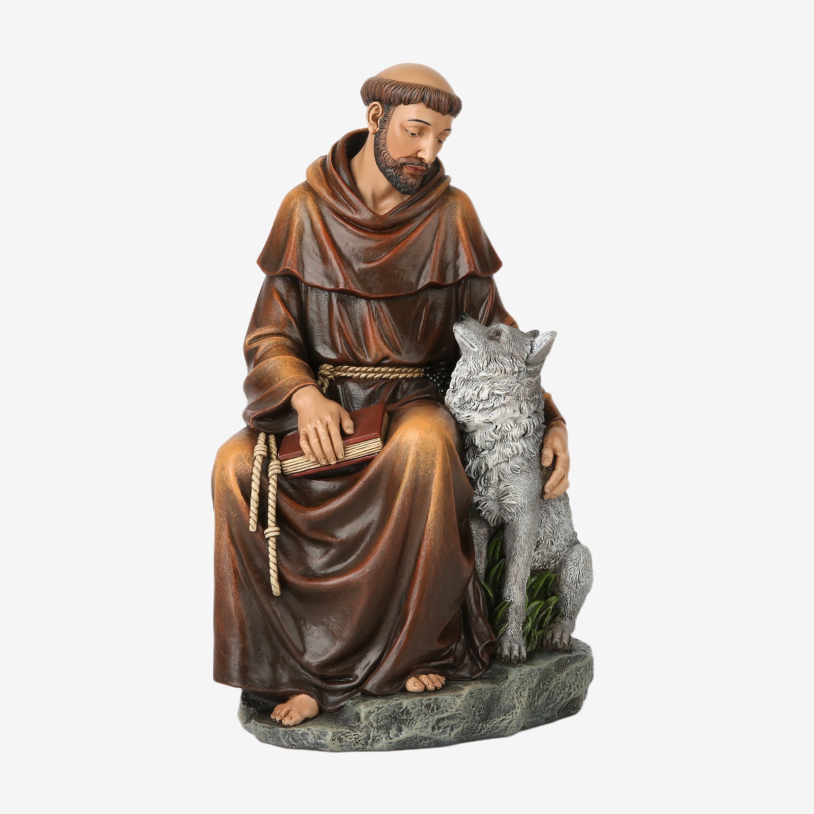 BC Catholic Saint Francis Statue-Inspirational Garden Figure