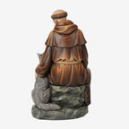 Statue de Saint François d'Assise catholique BC – Figurine de jardin inspirante
