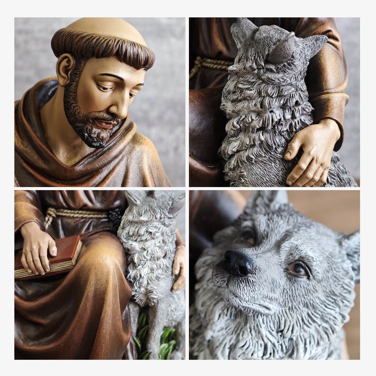 BC Catholic Saint Francis Statue-Inspirational Garden Figure