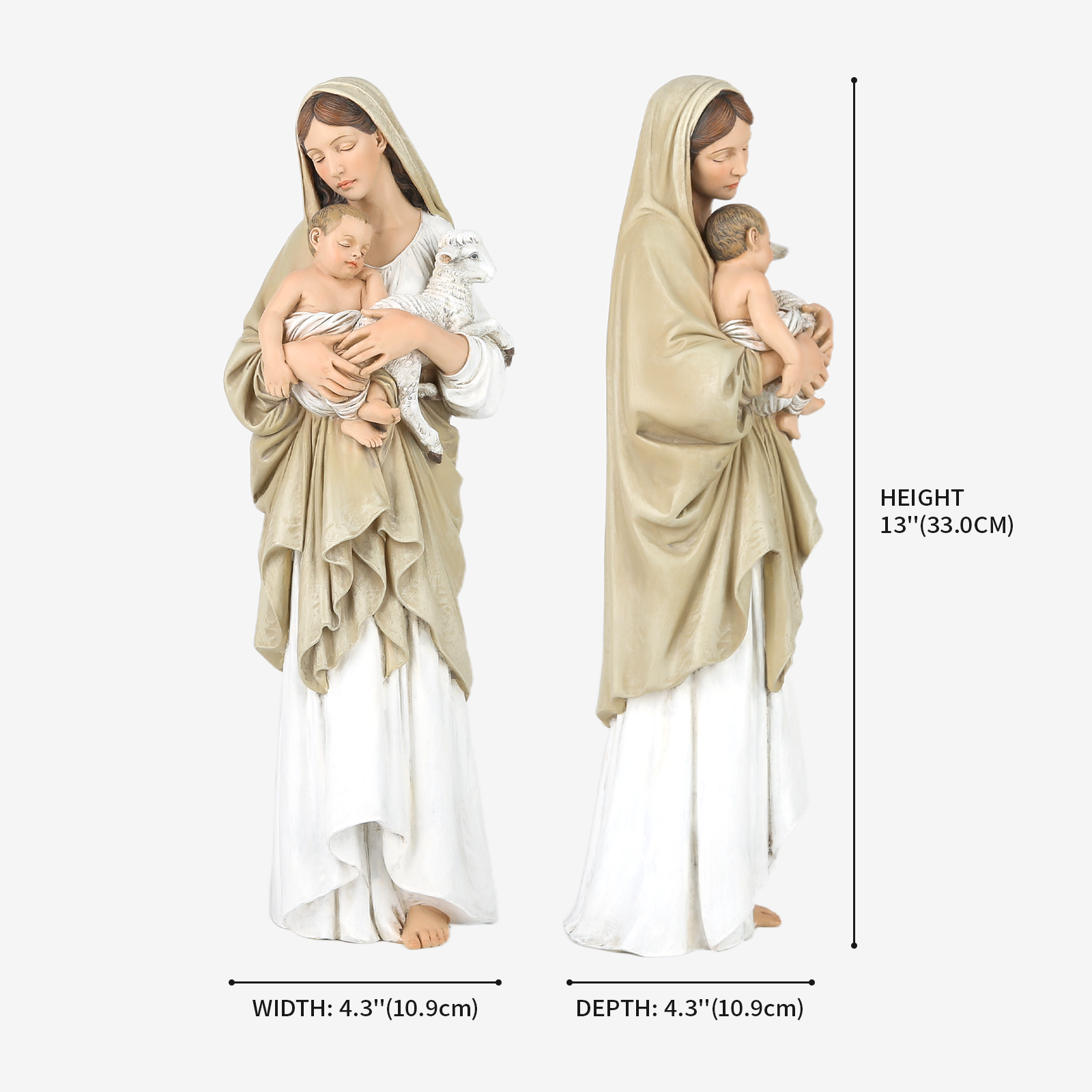 BC Catholic Innocence Statue- Inspirational  decor