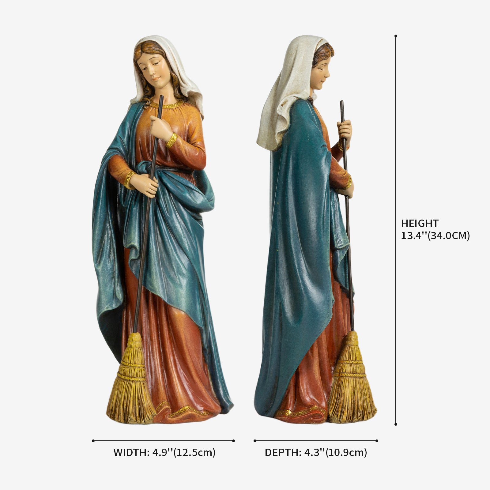 BC Catholic Kitchen Madonna Statue-Renaissance