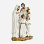 BC Catholic White & Gold Holy Family Statue-Inspirational decor