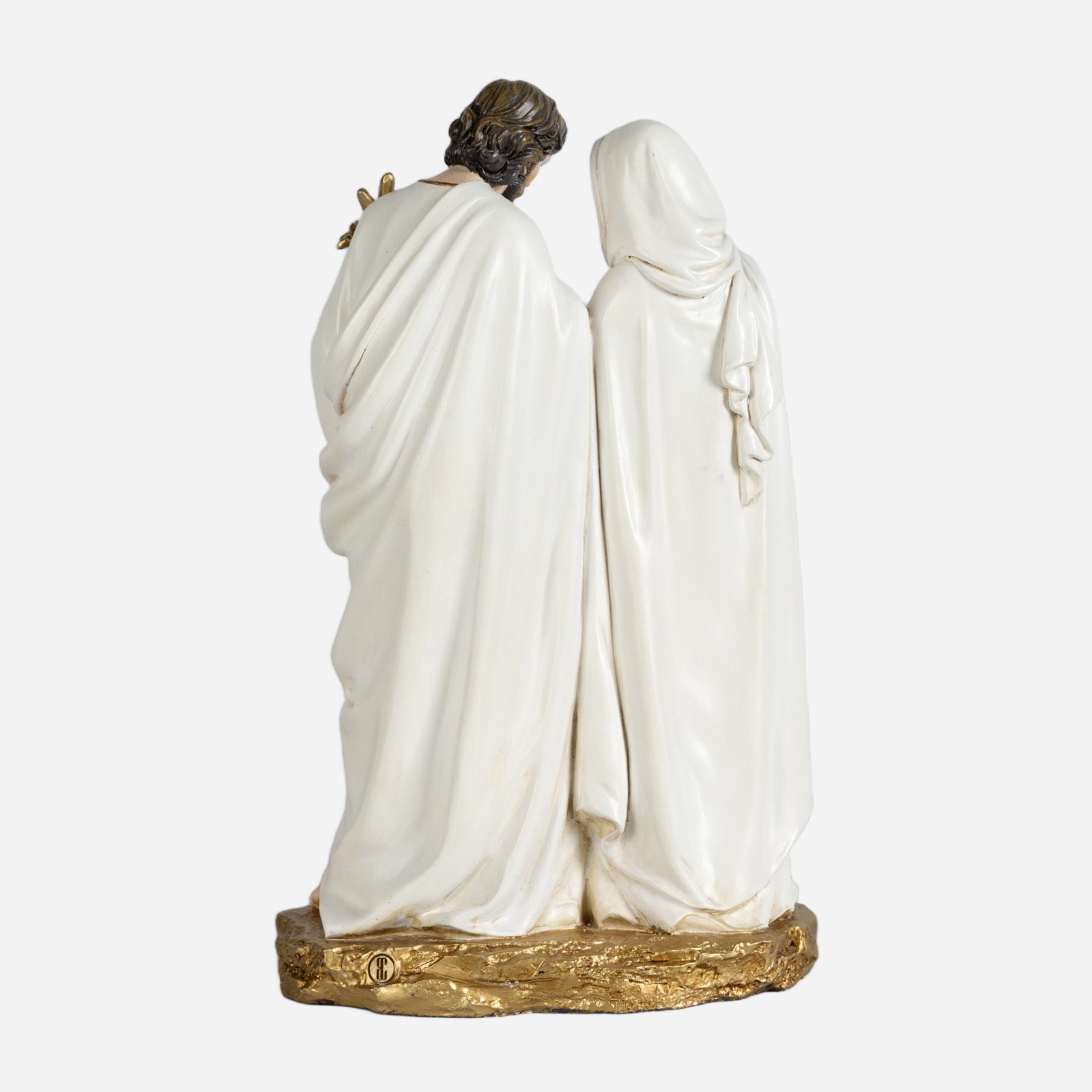 BC Catholic White & Gold Holy Family Statue-Inspirational decor