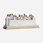 BC Catholic White & Gold The Last Supper Statue-Inspirational decor