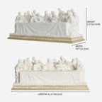 BC Catholic White & Gold The Last Supper Statue-Inspirational decor