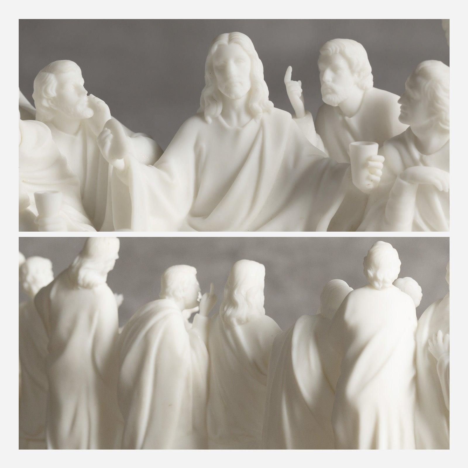 BC Catholic White & Gold The Last Supper Statue-Inspirational decor