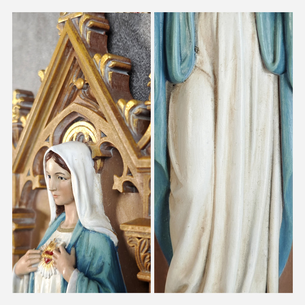 BC Catholic Immaculate Heart of Mary Holy Water Font-Renaissance