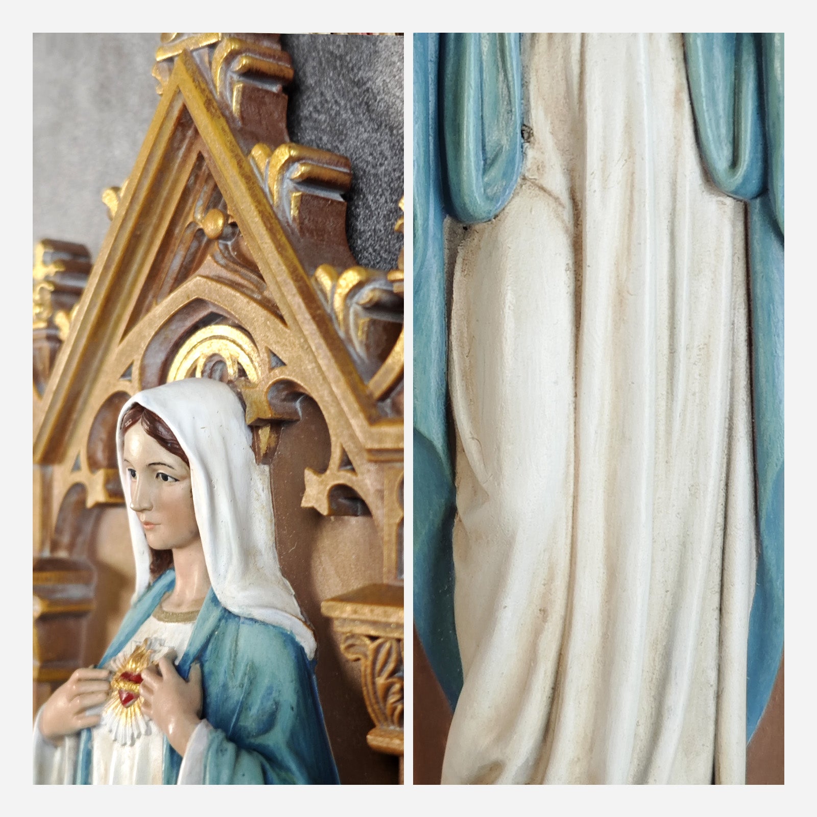 BC Catholic Immaculate Heart of Mary Holy Water Font-Renaissance