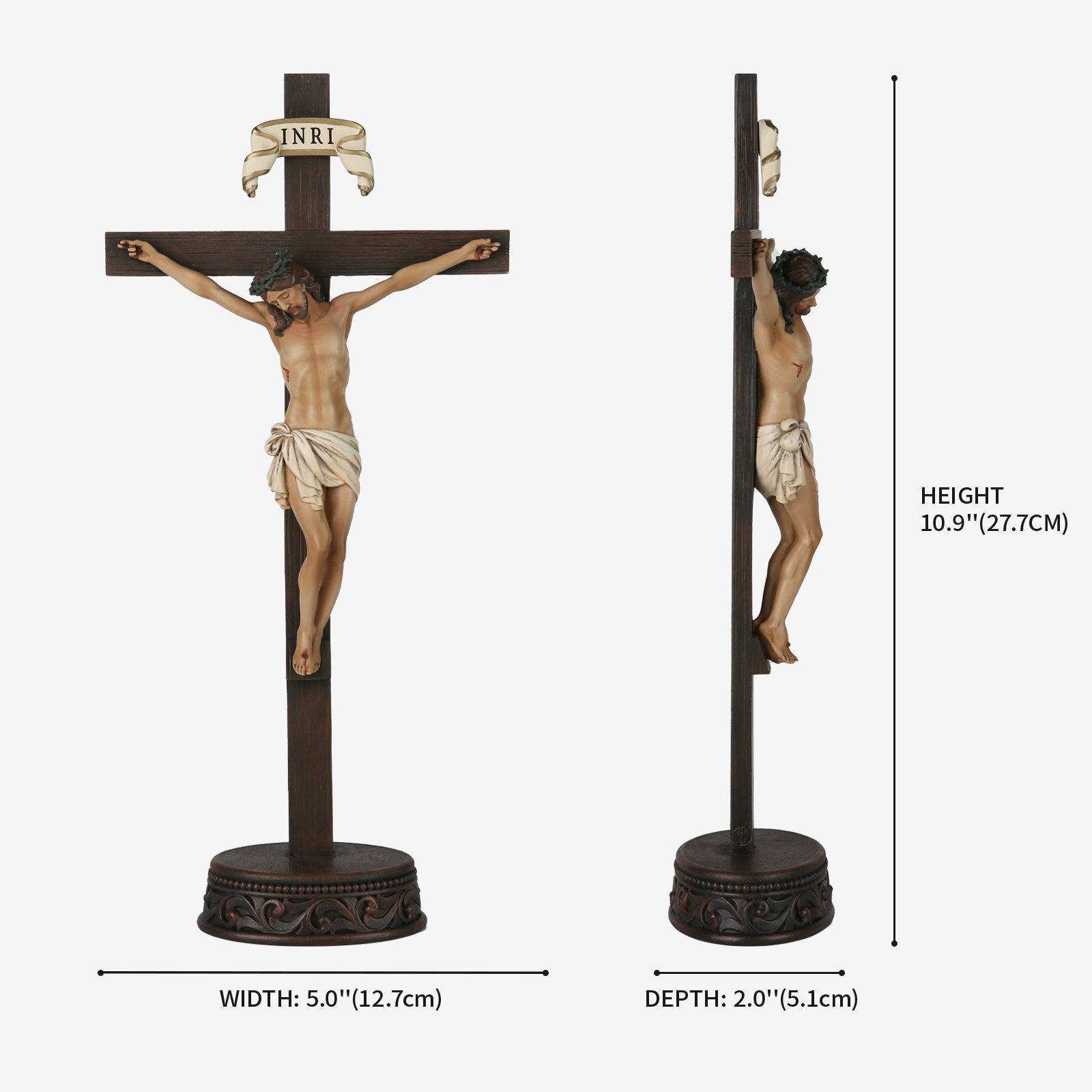 BC Catholic Standing Crucifix-Inspirational decor