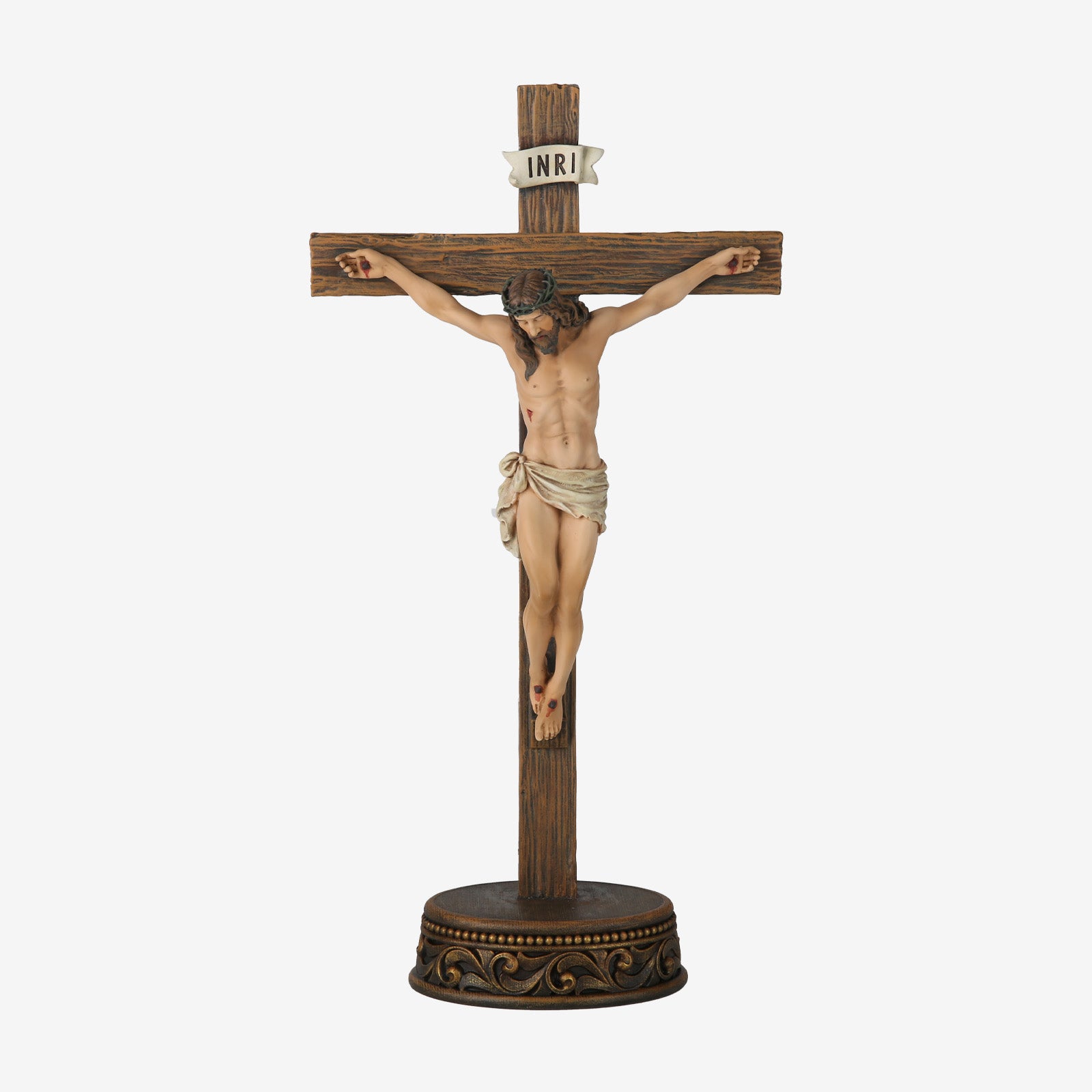 BC Catholic Standing Crucifix--Renaissance