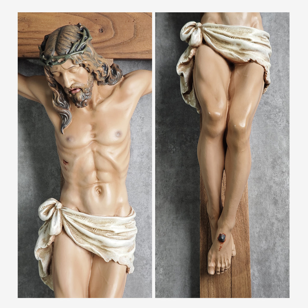 BC Catholic Large Wall Crucifix-Renaissance