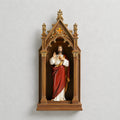 BC Catholic Sacred Heart of Jesus Statue-Tabletop Shrine with LED Light