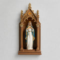 BC Catholic Immaculate Heart of Mary Statue-Tabletop Shrine with LED Light