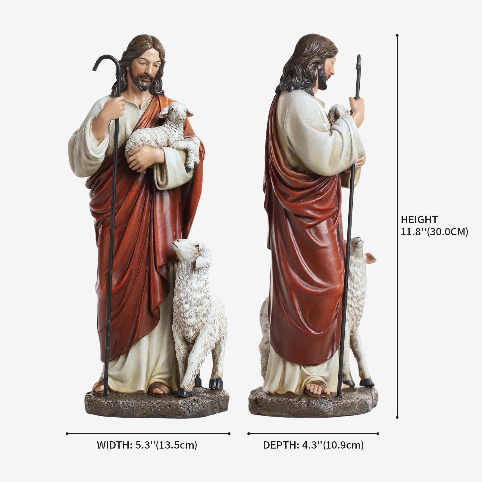 BC Catholic The Good Shepherd Statue-Renaissance