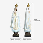 BC Catholic Our Lady of Fatima Virgin Mary Statue-Renaissance