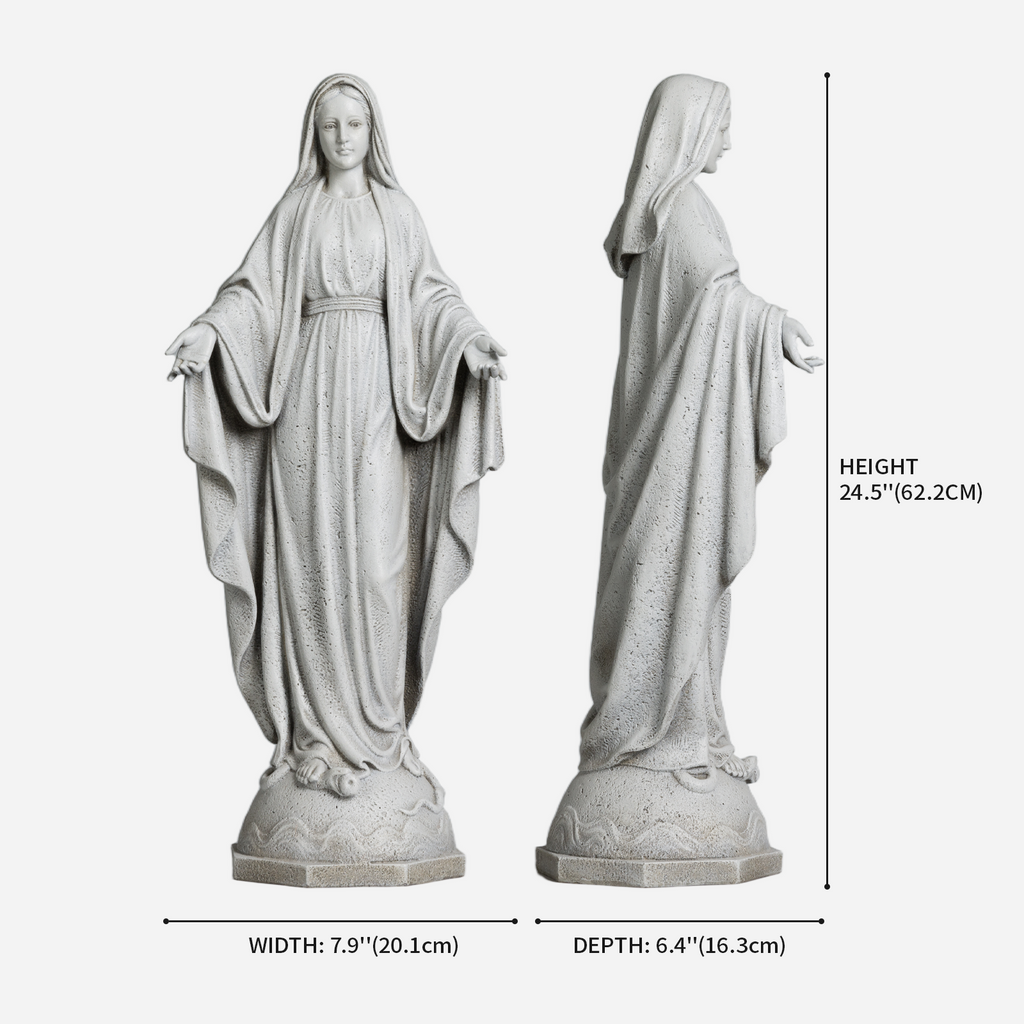 BC Catholic Our Lady of Grace Outdoor Garden Statue-Renaissance