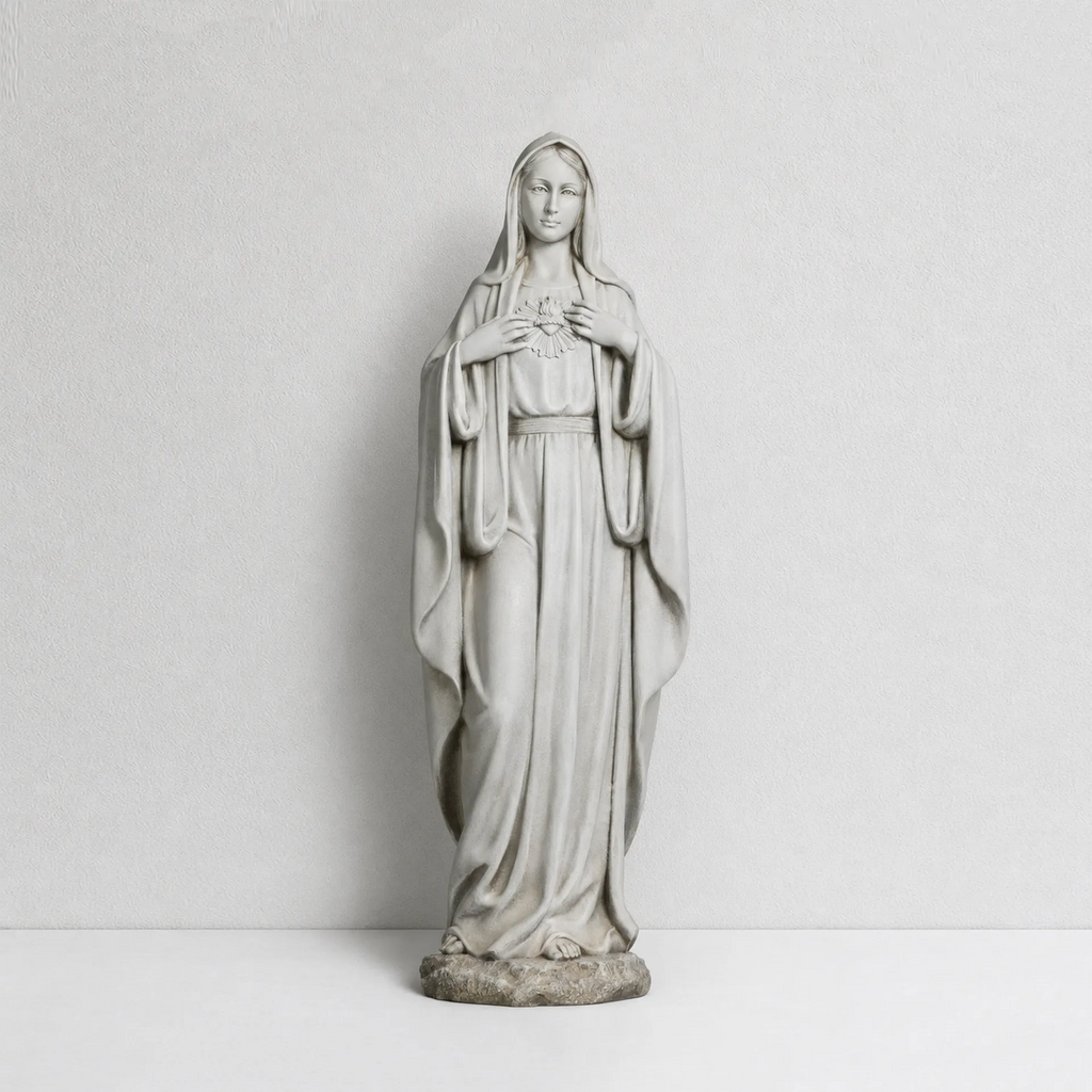 BC Catholic Immaculate Heart of Virgin Mary Outdoor Garden Statue-Renaissance