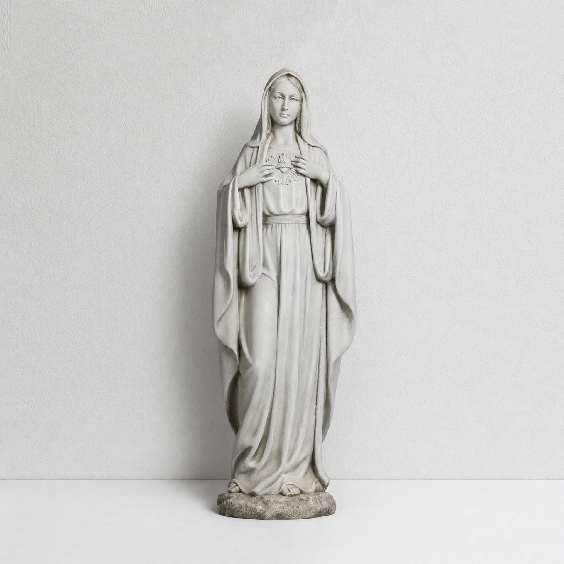 BC Catholic Immaculate Heart of Virgin Mary Outdoor Garden Statue-Renaissance