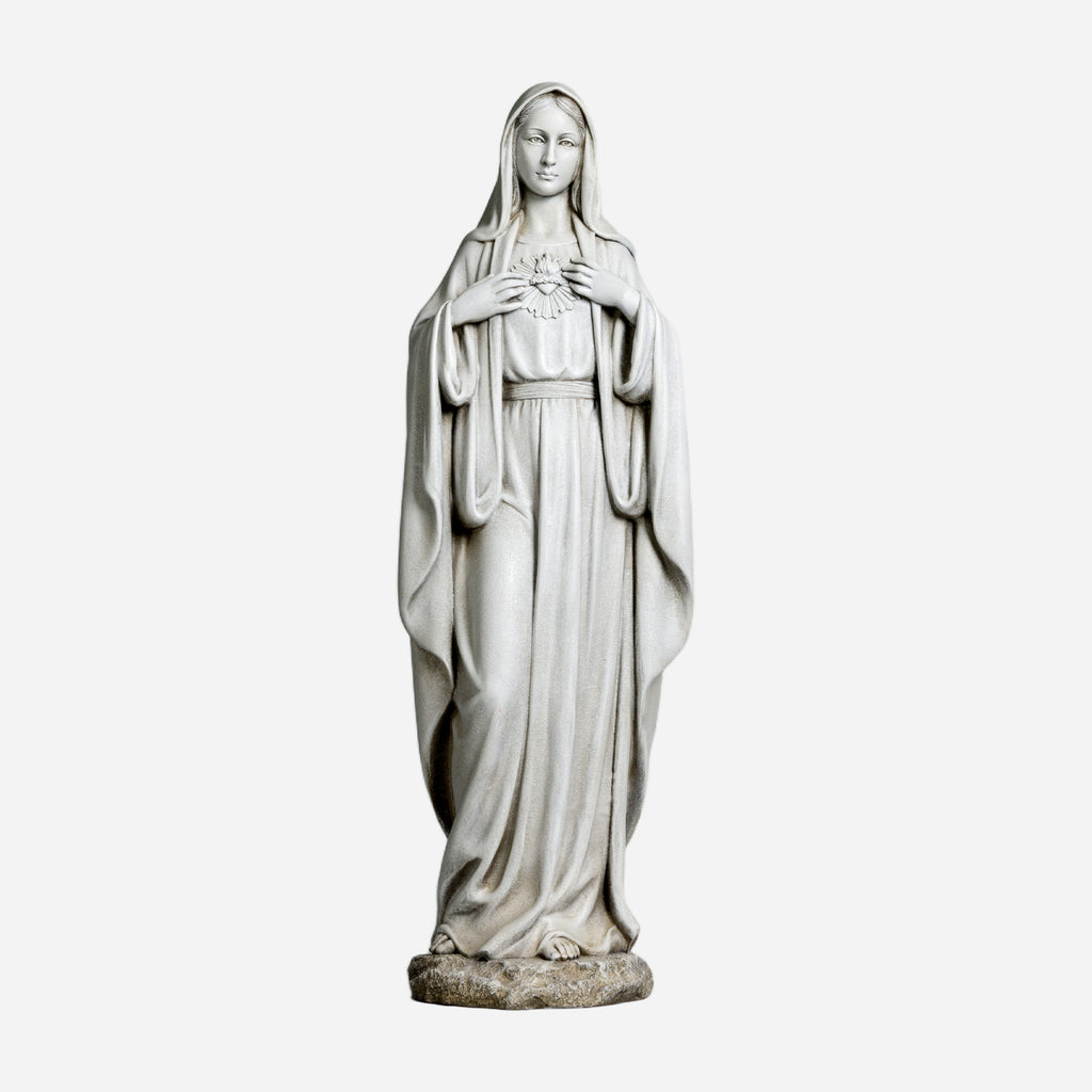 BC Catholic Immaculate Heart of Virgin Mary Outdoor Garden Statue-Renaissance