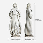 BC Catholic Sacred Heart of Jesus Outdoor Garden Statue-Renaissance