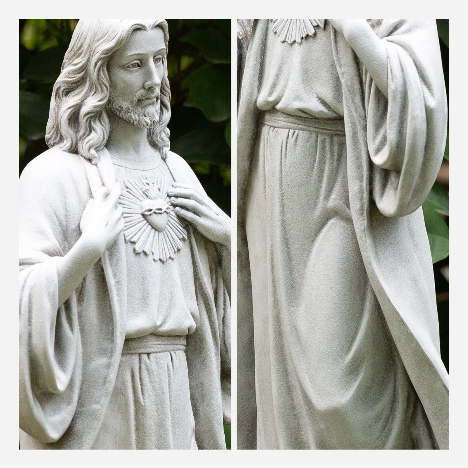 BC Catholic Sacred Heart of Jesus Outdoor Garden Statue-Renaissance
