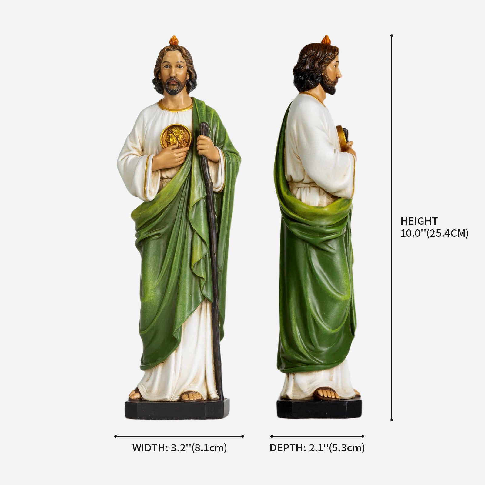 BC Catholic St. Jude The Apostle Statue-Inspirational decor