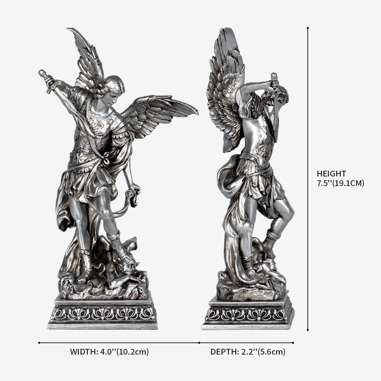 BC Catholic St. Michael Statue-Classical Florentine