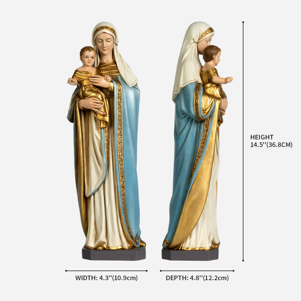 BC Catholic Virgin Mary and Infant Jesus Statue-Renaissance