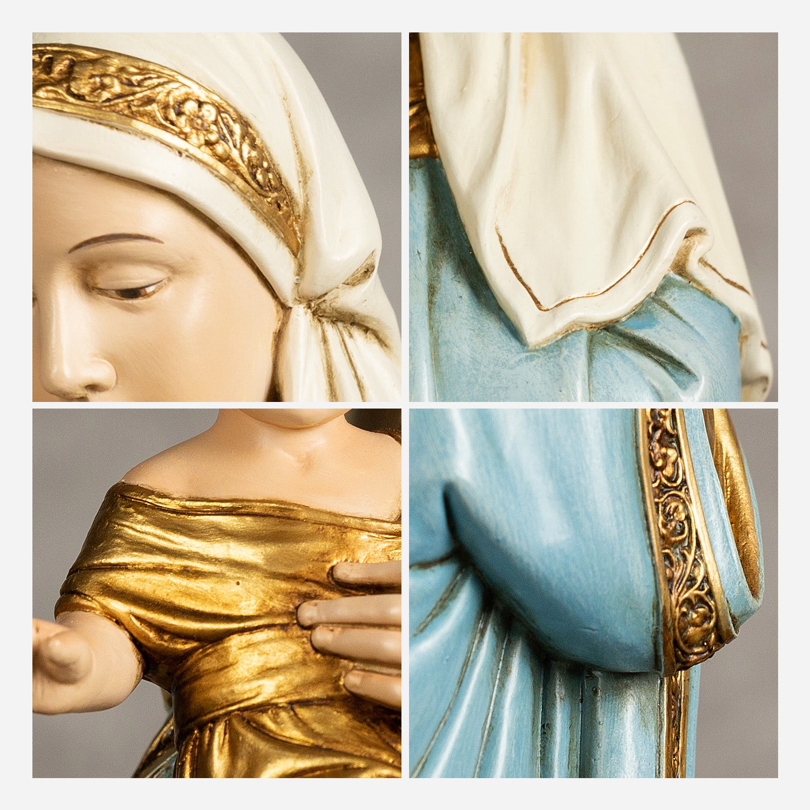 BC Catholic Virgin Mary and Infant Jesus Statue-Renaissance