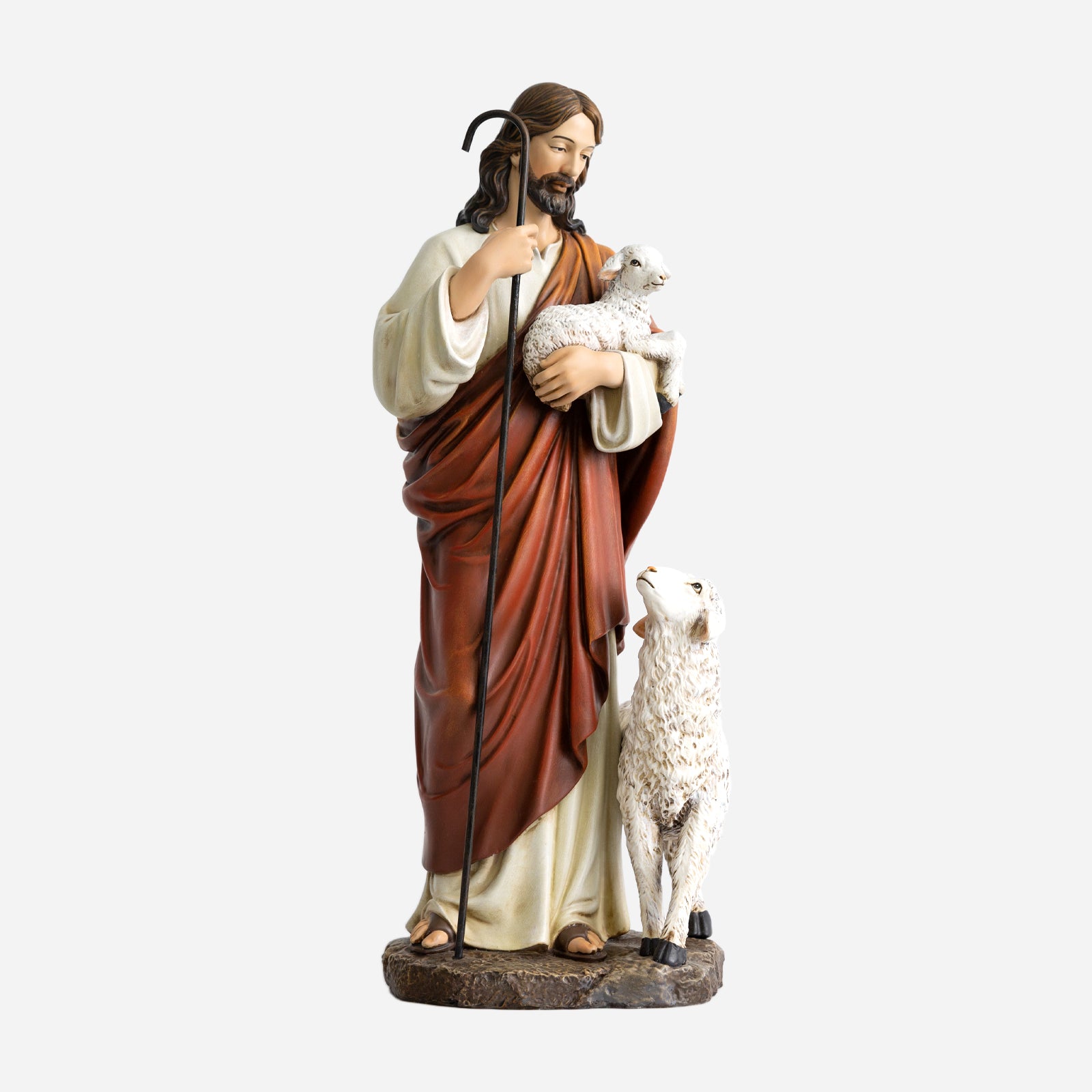 BC Catholic The Good Shepherd Outdoor Garden Statue-Renaissance