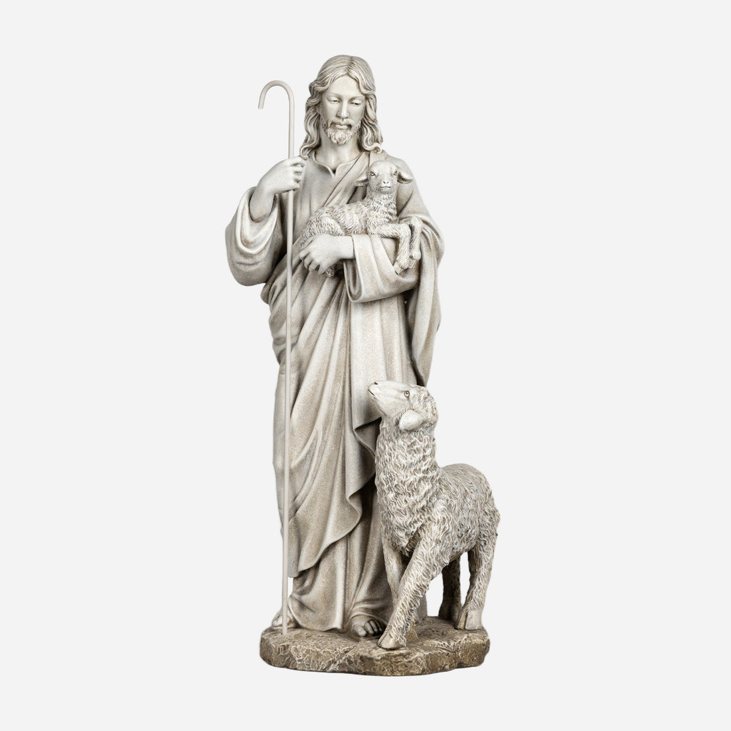 BC Catholic The Good Shepherd Outdoor Garden Statue-Renaissance