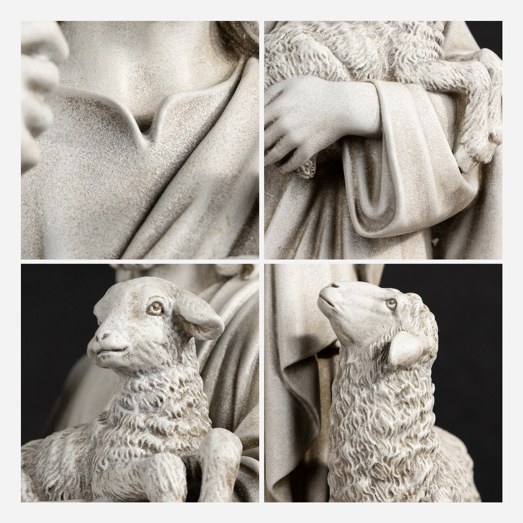 BC Catholic The Good Shepherd Outdoor Garden Statue-Renaissance