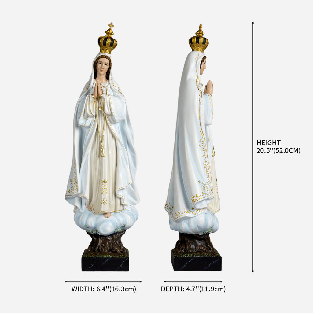 BC Catholic Unsere Liebe Frau von Fátima Jungfrau Maria Statue-Renaissance