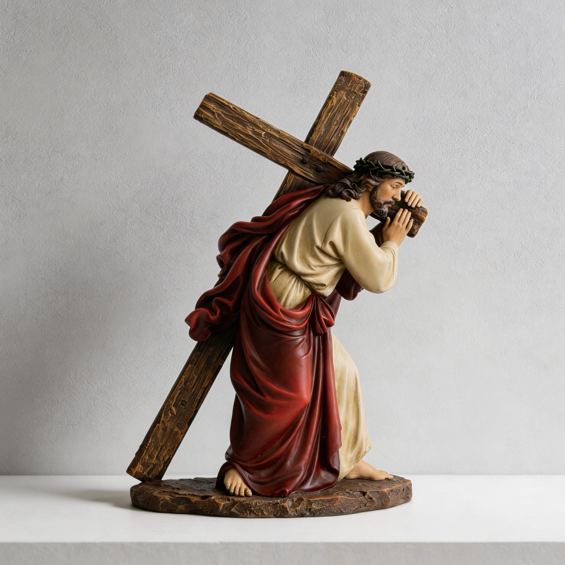BC Catholic Jesus Carrying The Cross Statue-Renaissance