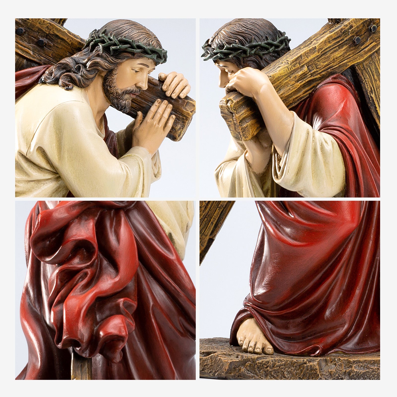BC Catholic Jesus Carrying The Cross Statue-Renaissance