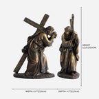 BC Catholic Jesus Carrying Cross on The Way to Calvary Statue-Renaissance
