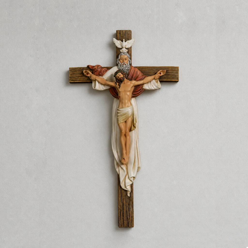 BC Catholic Holy Trinity Wall Crucifix-Inspirational decor