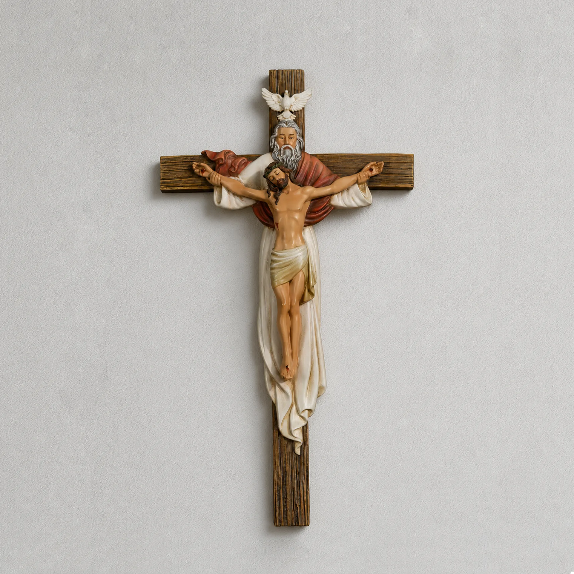 BC Catholic Holy Trinity Wall Crucifix-Inspirational decor
