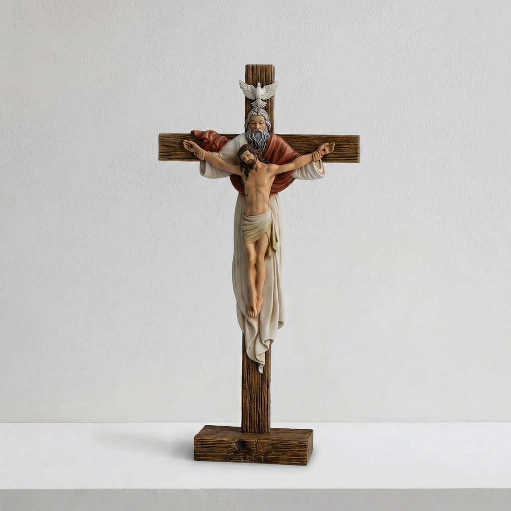 BC Catholic Holy Trinity Standing Crucifix-Inspirational decor