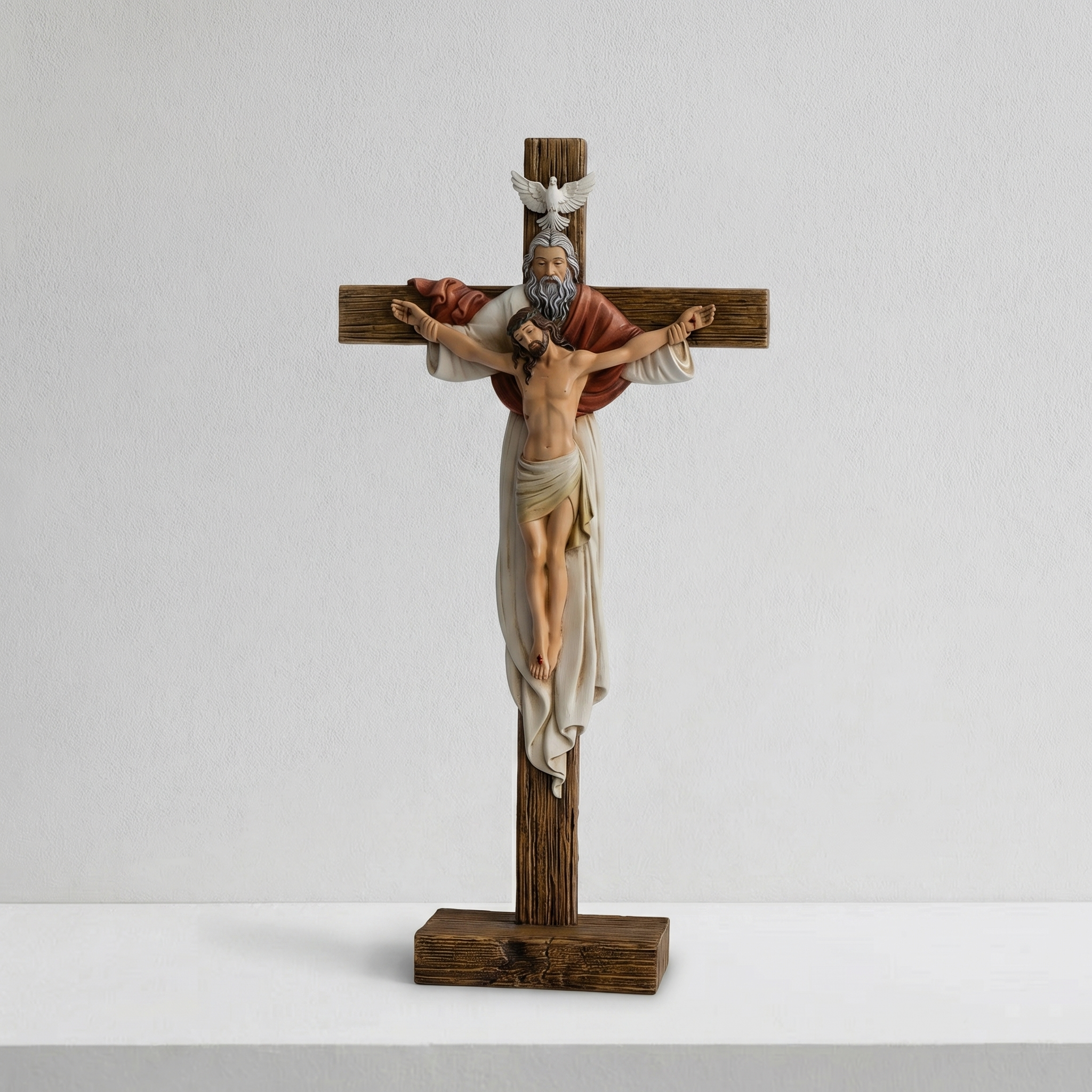 BC Catholic Holy Trinity Standing Crucifix-Inspirational decor