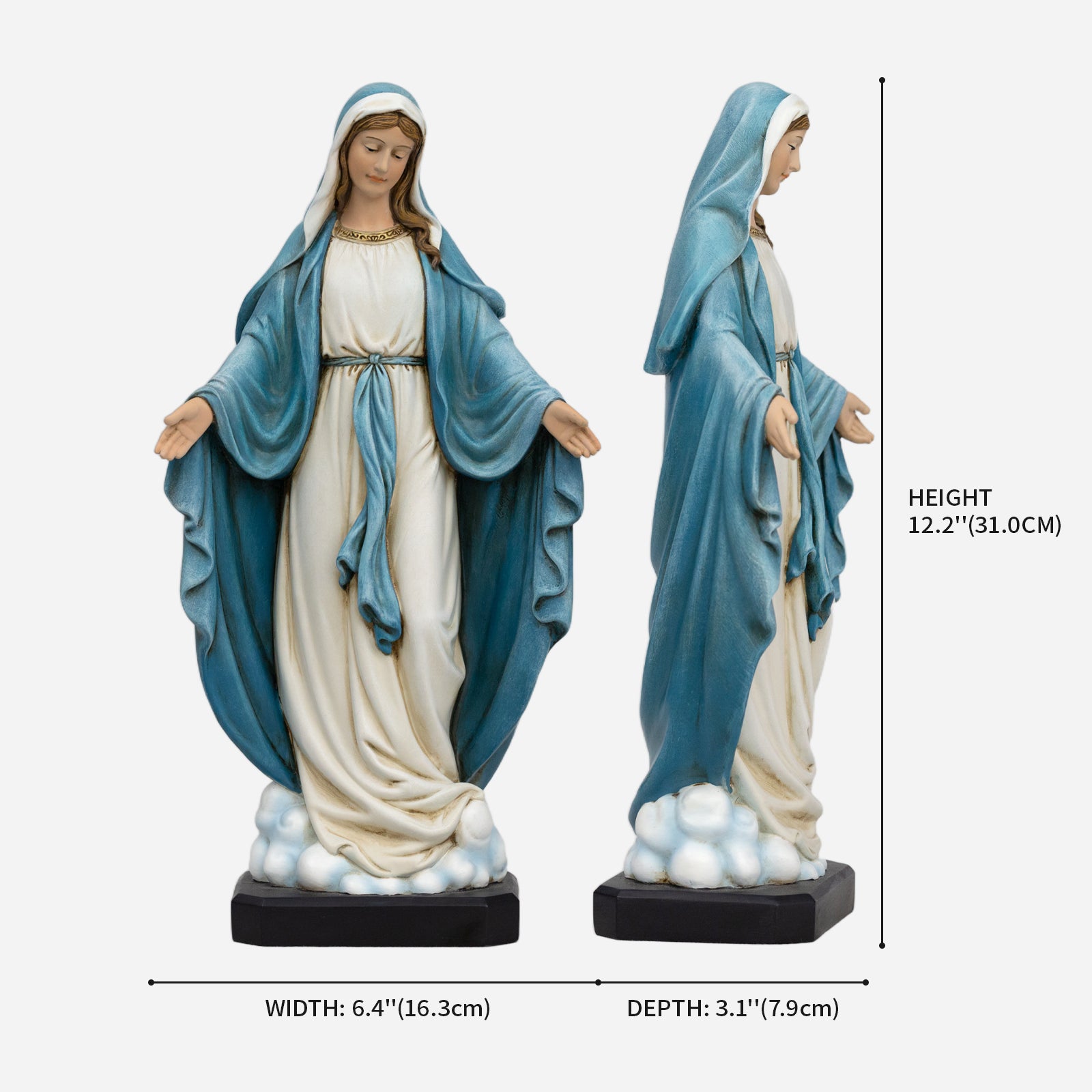 BC Catholic Our Lady of Grace Statue-Inspirational decor