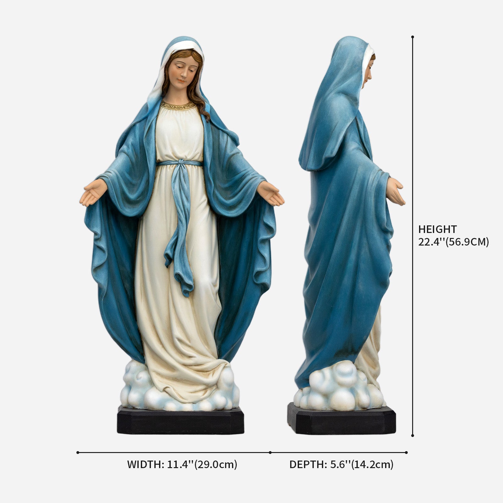 BC Catholic Our Lady of Grace Statue-Inspirational decor