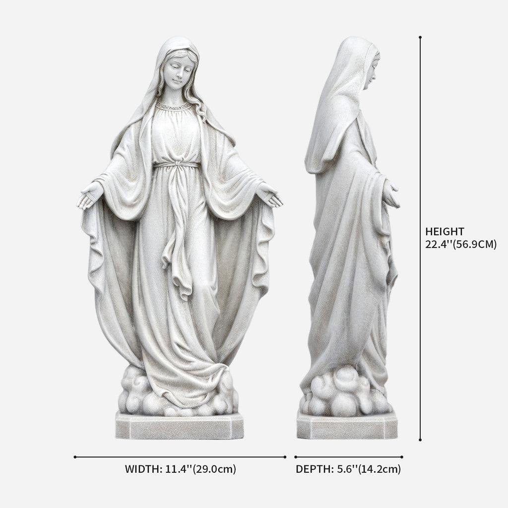 BC Catholic Our Lady of Grace Outdoor Garden Statue-Renaissance