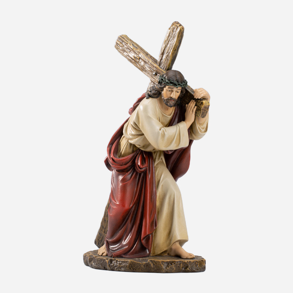 BC Katholische Jesus-Statue Kreuztragend - Renaissance