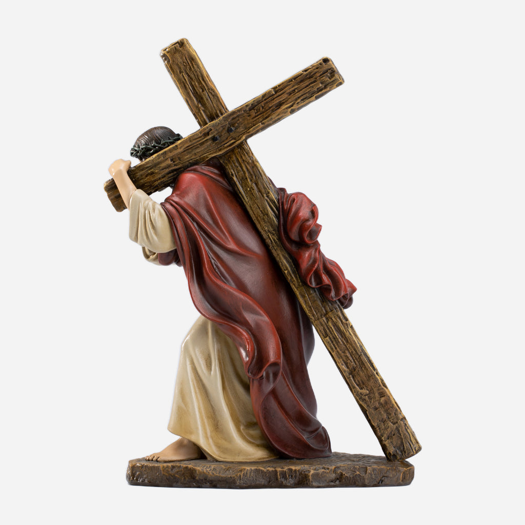BC Katholische Jesus-Statue Kreuztragend - Renaissance