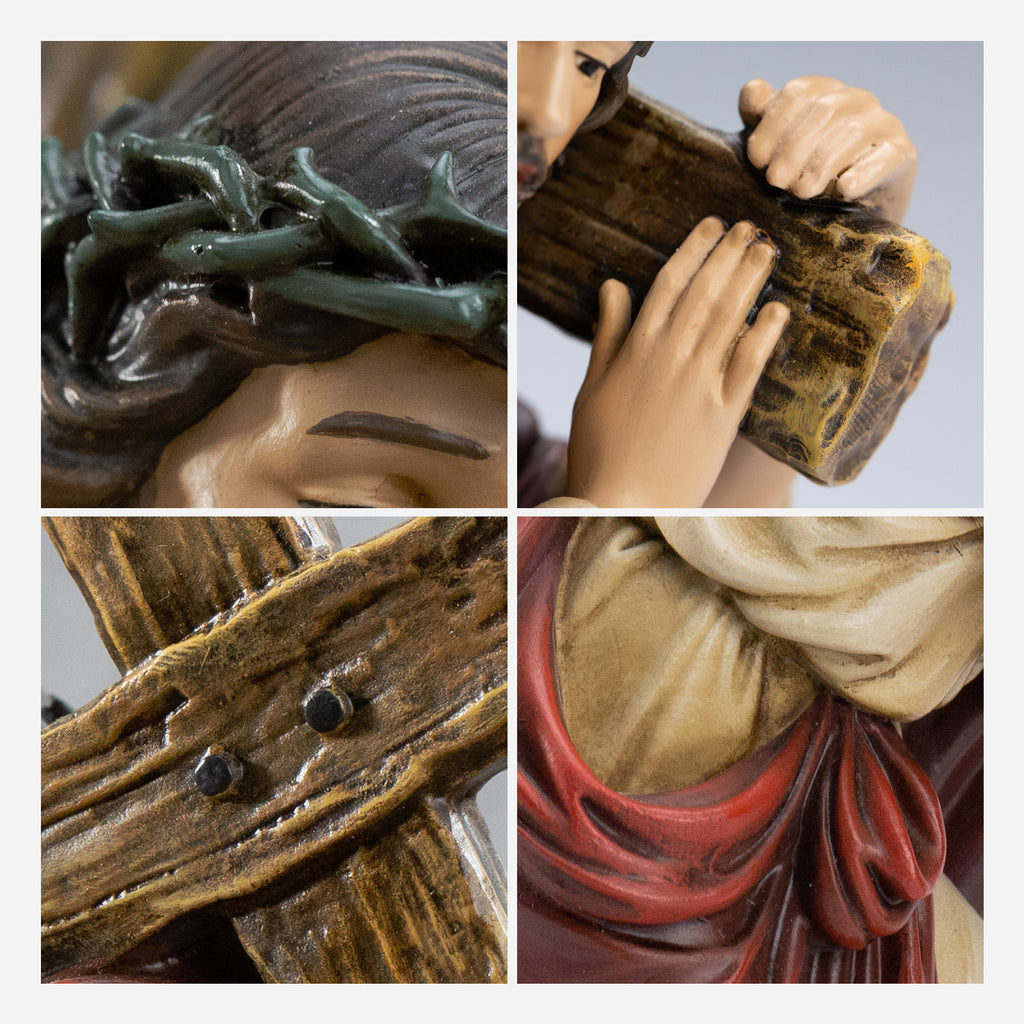 BC Katholische Jesus-Statue Kreuztragend - Renaissance