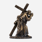BC Catholic Jesus Carrying Cross on The Way to Calvary Statue-Renaissance