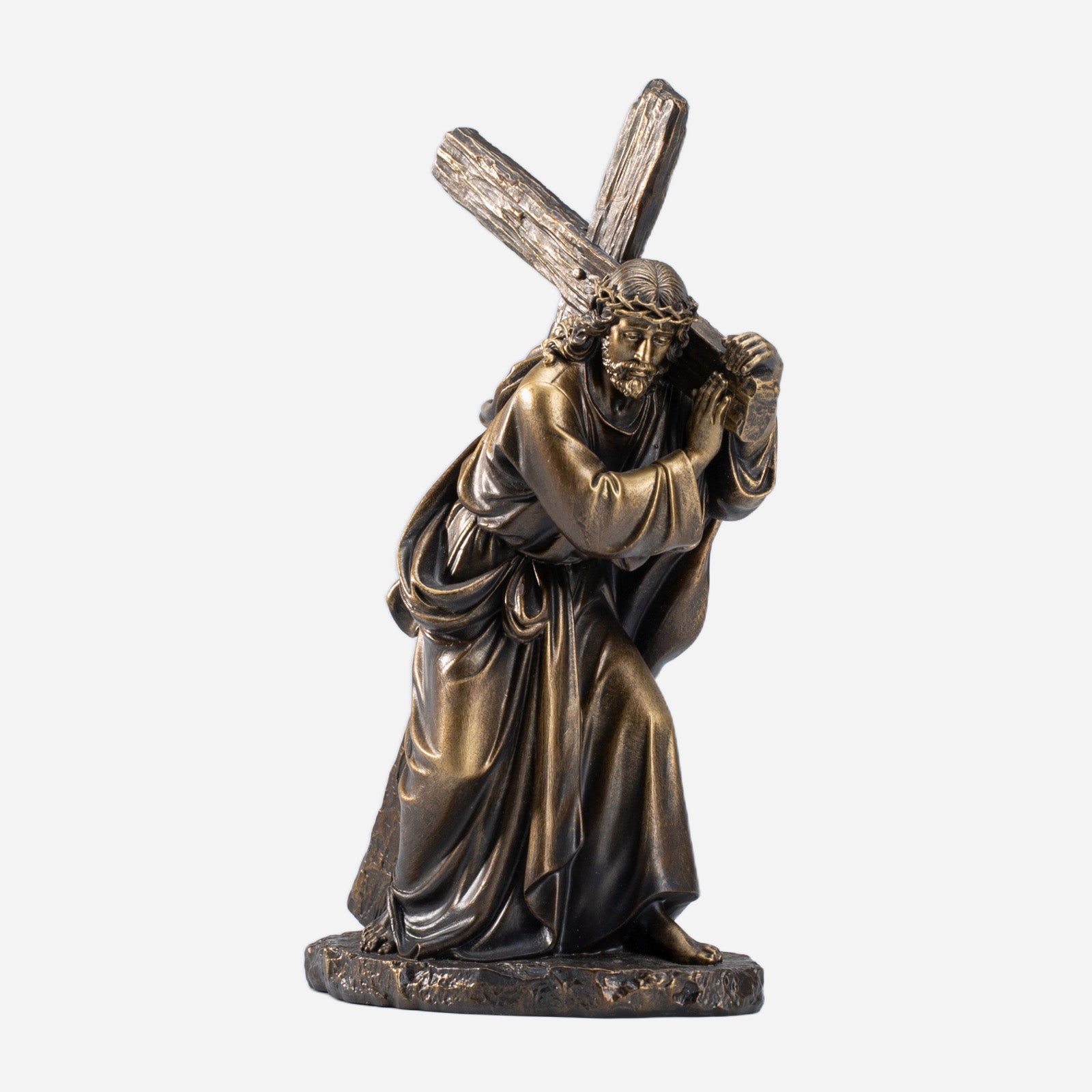 BC Catholic Jesus Carrying Cross on The Way to Calvary Statue-Renaissance